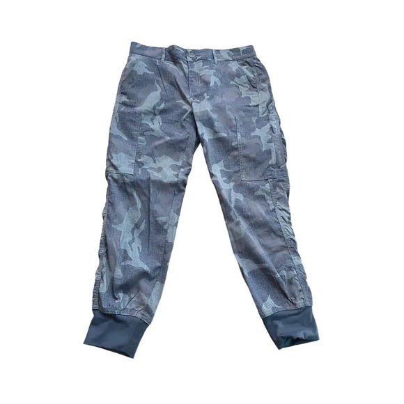prAna Gravel Camo Tapered Casual Jogger Pant Size 8 - Picture 1 of 4